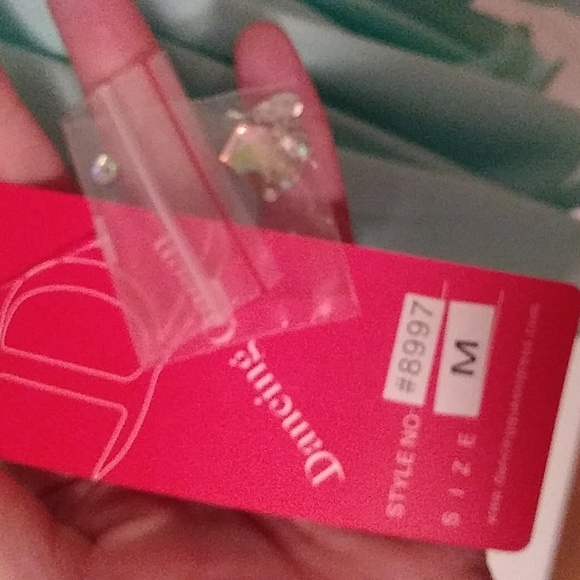 NWT Dancing Queen formal semi medium jeweled with shawl light green - Picture 5 of 6